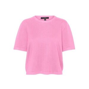 Vero Moda Shortsleeve Crew Neck Knit Sweater Pink Large